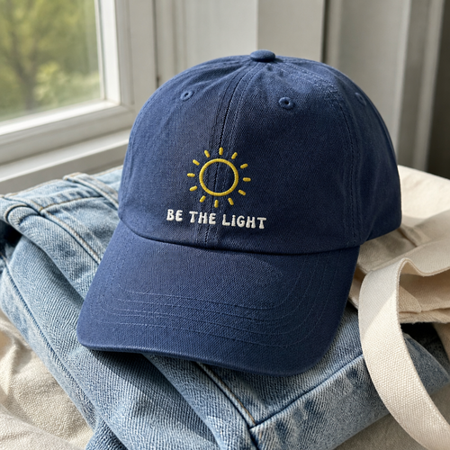 Be The Light Dad Hat - organic hero